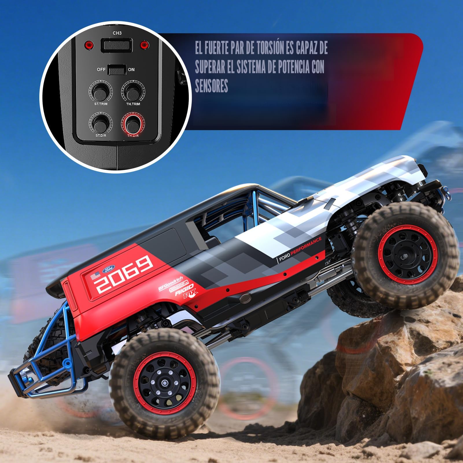 Amazon.com: MJX H12P 1/12 Ford Bronco R Brushless RC Crawlers para